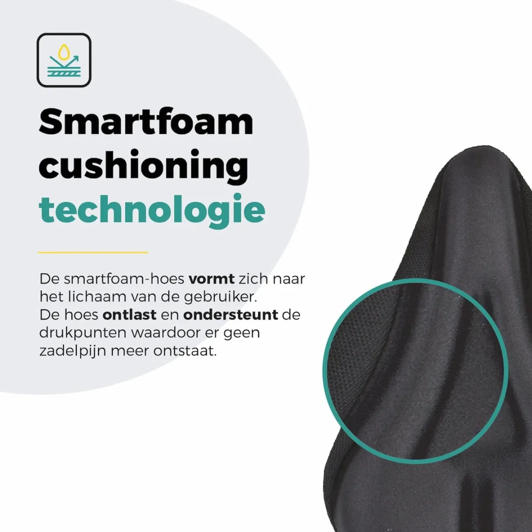 Voltano Smart Foam Zadelhoes - Zwart - Waterdicht