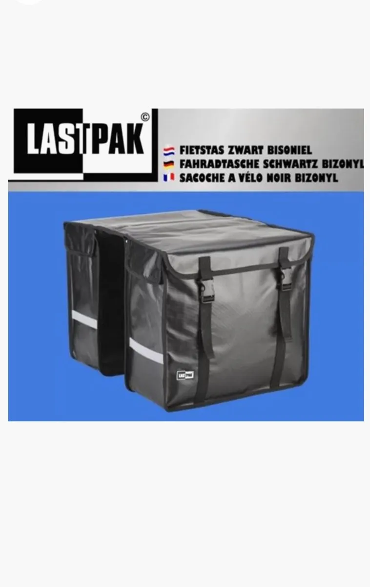 Lastpak Dubbele Fietstas 46L - Zilver