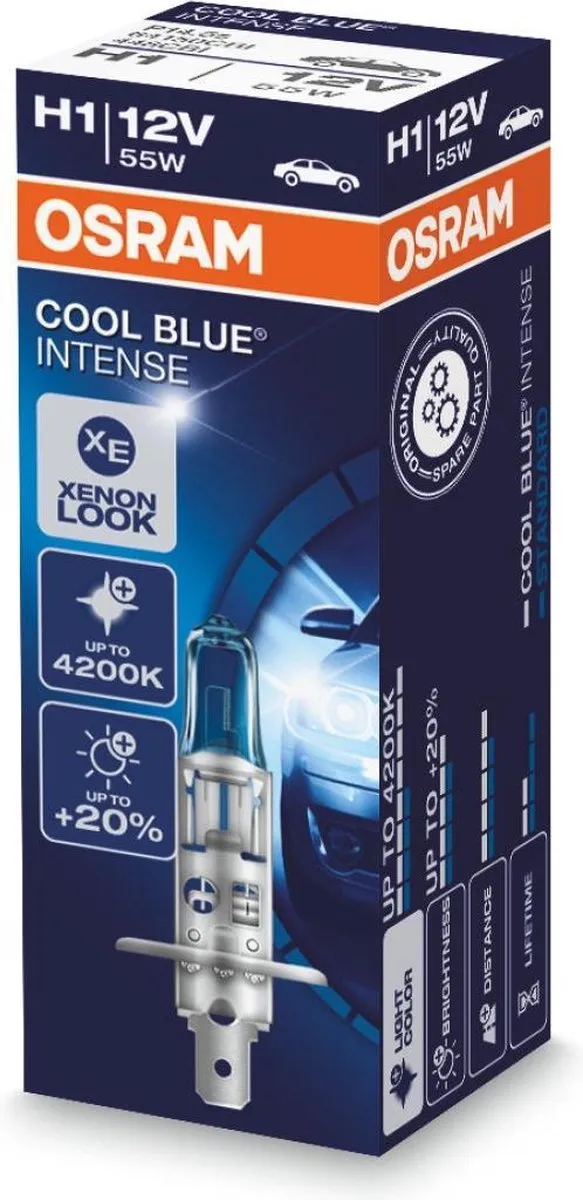 Osram Cool Blue Intense Halogeenlamp H1 12V/55W - afbeelding 6 van 6