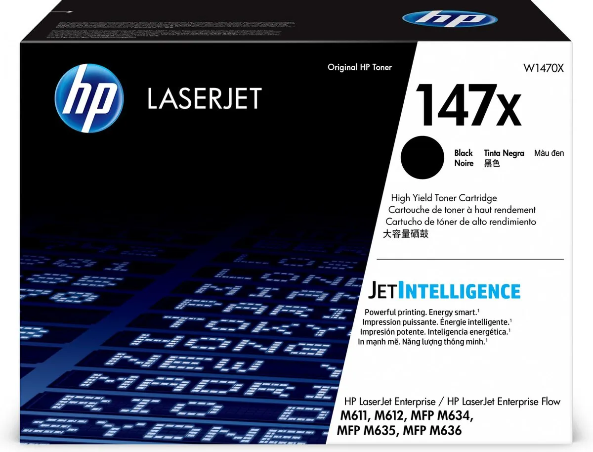 HP LaserJet 147X W1470X Tonercartridge Zwart - 25.200 pagina's
