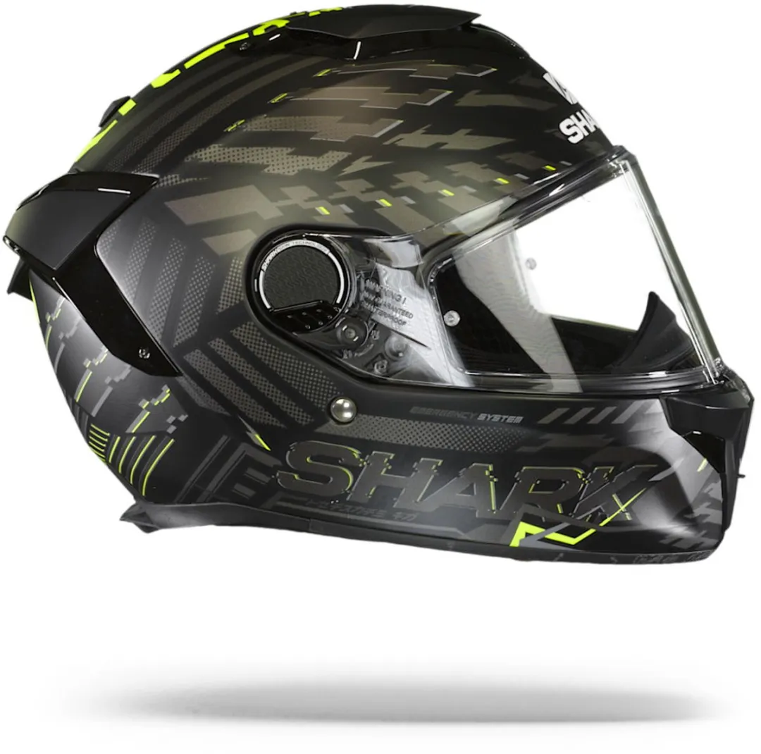 Shark Spartan GT KYA XL Helm - Mat Zwart/Fluo Geel