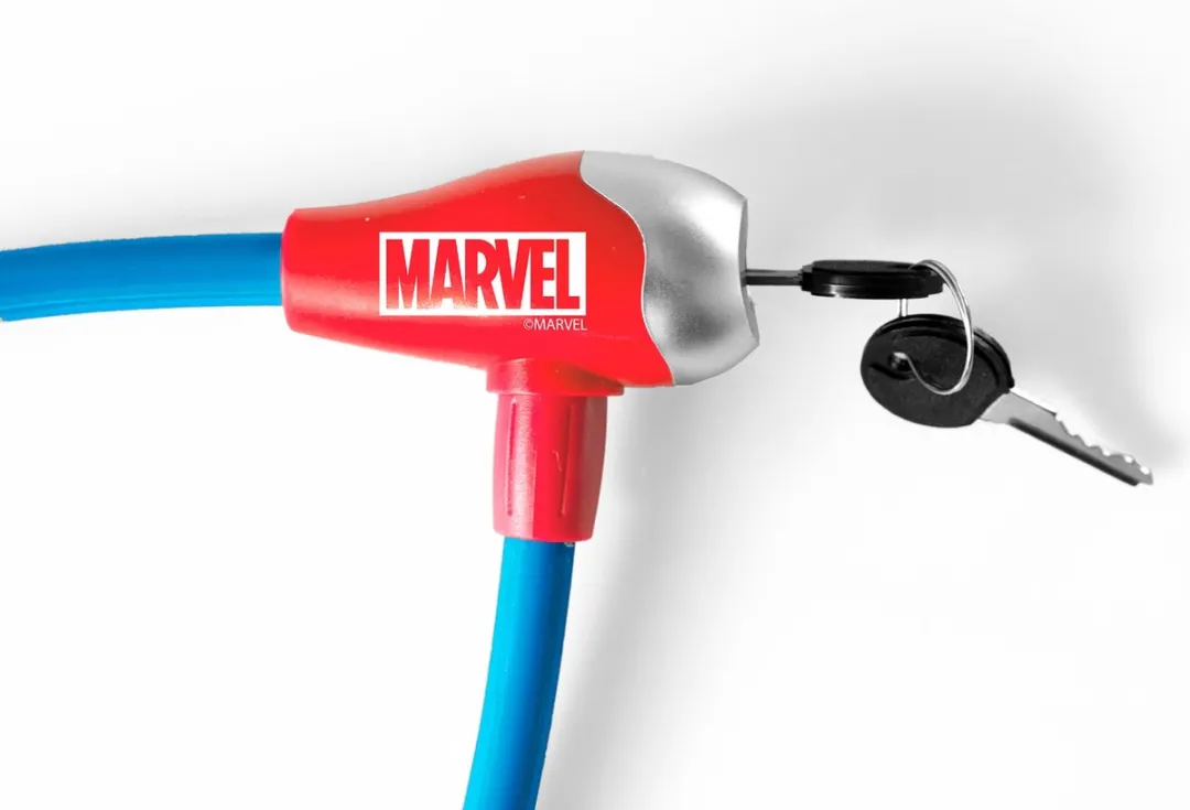 Disney Avengers Kabelslot 65cm - Blauw/Rood