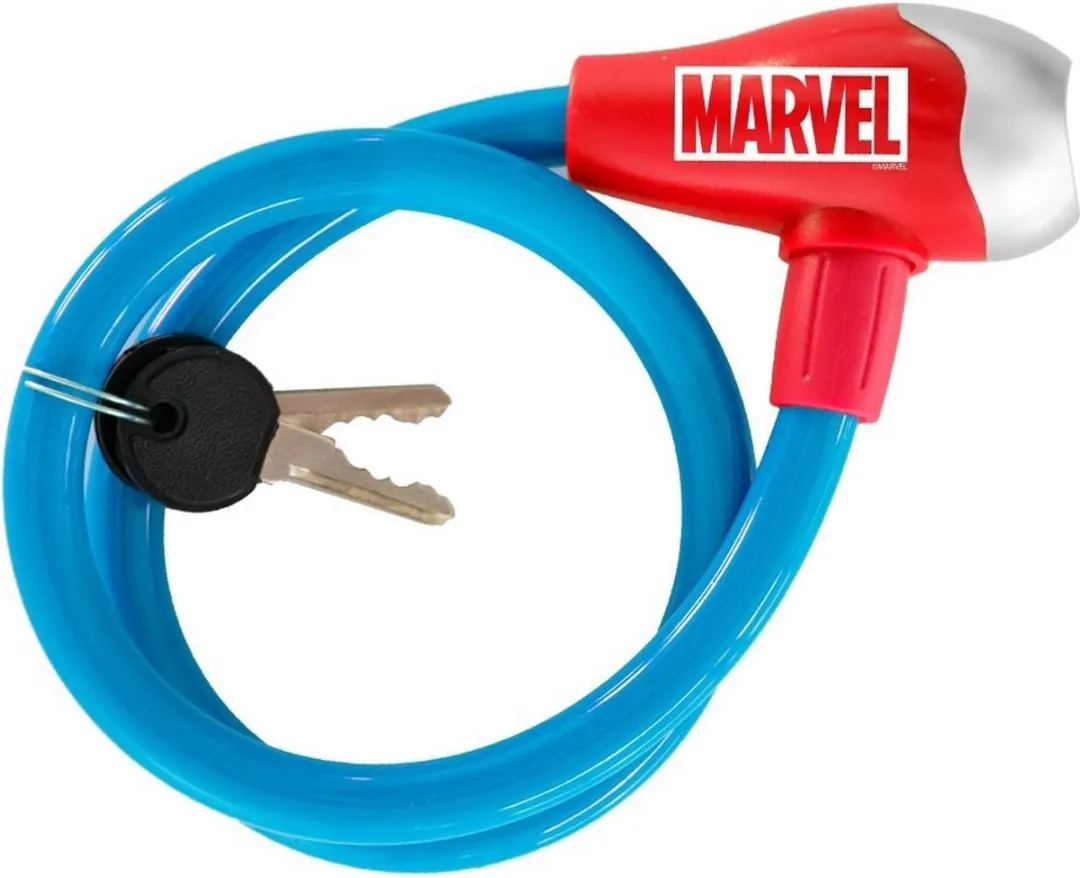 Disney Avengers Kabelslot 65cm - Blauw/Rood