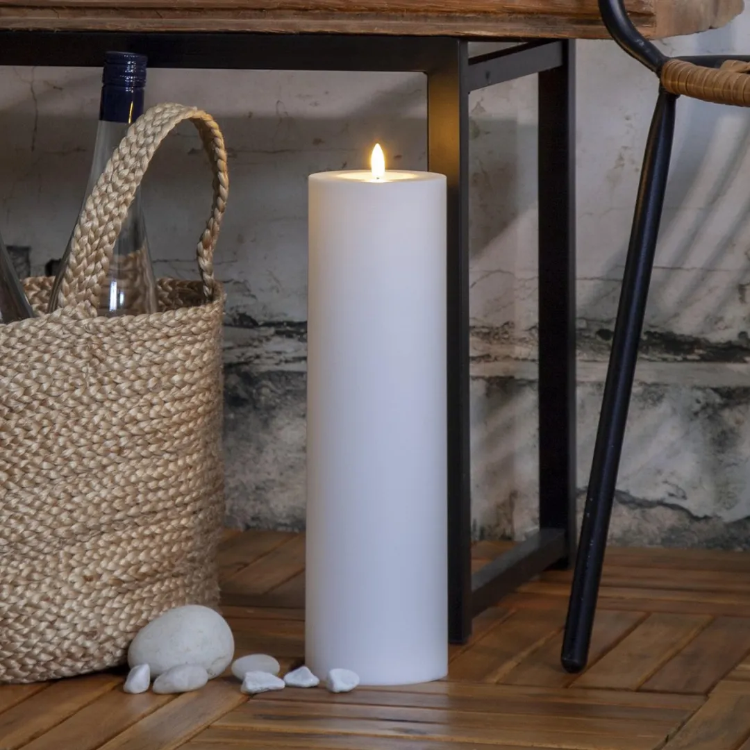 Star Trading LED Blokkaarsvlamrek 37,5cm - Wit