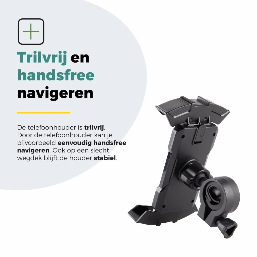 Voltano Future Telefoonhouder Fiets - Zwart - 360° Draaibaar - afbeelding 6 van 6