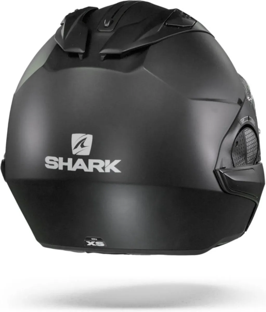 Shark EVO GT Blank Motorhelm - Mat Zwart XS