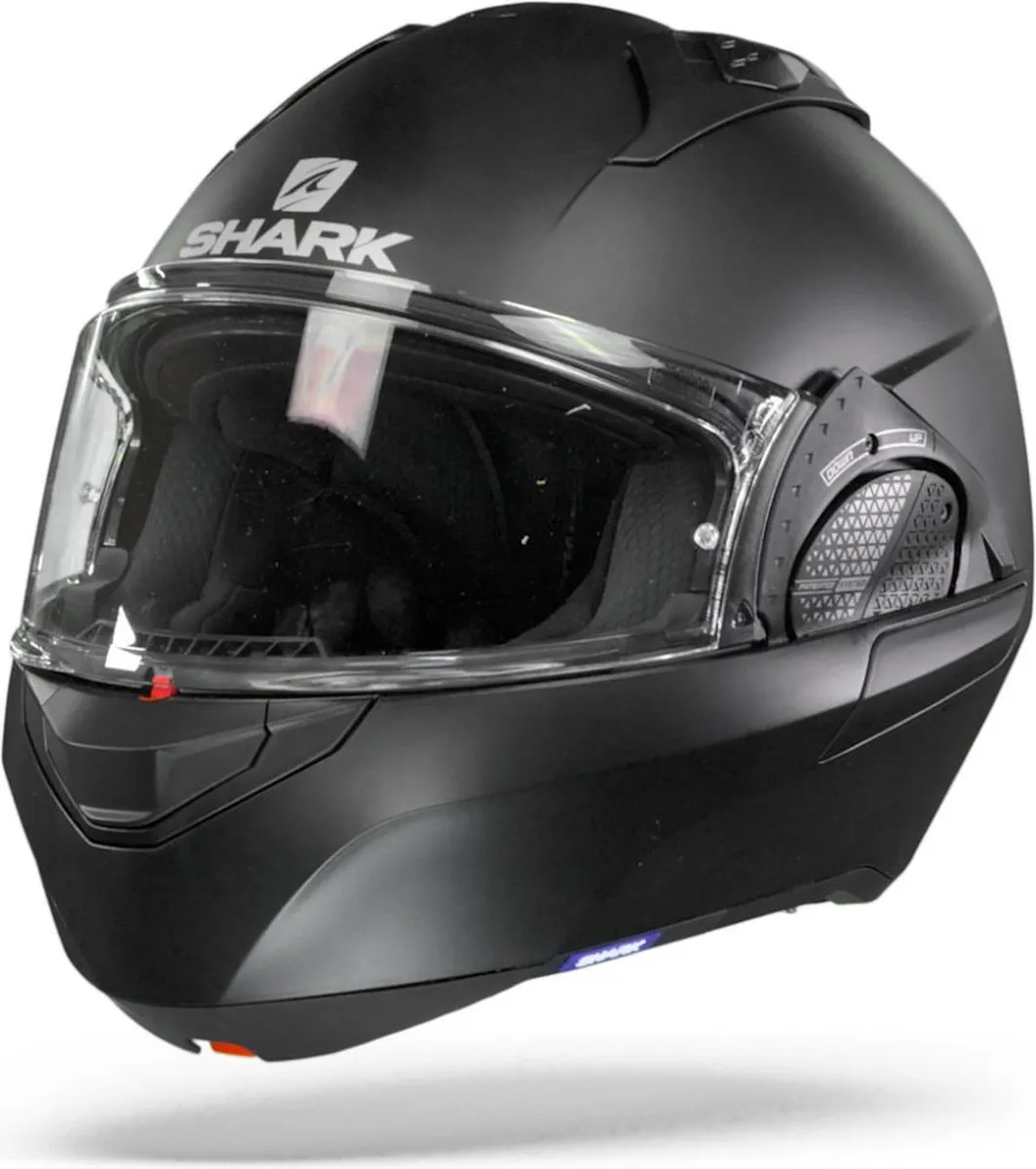 Shark EVO GT Blank Motorhelm - Mat Zwart XS