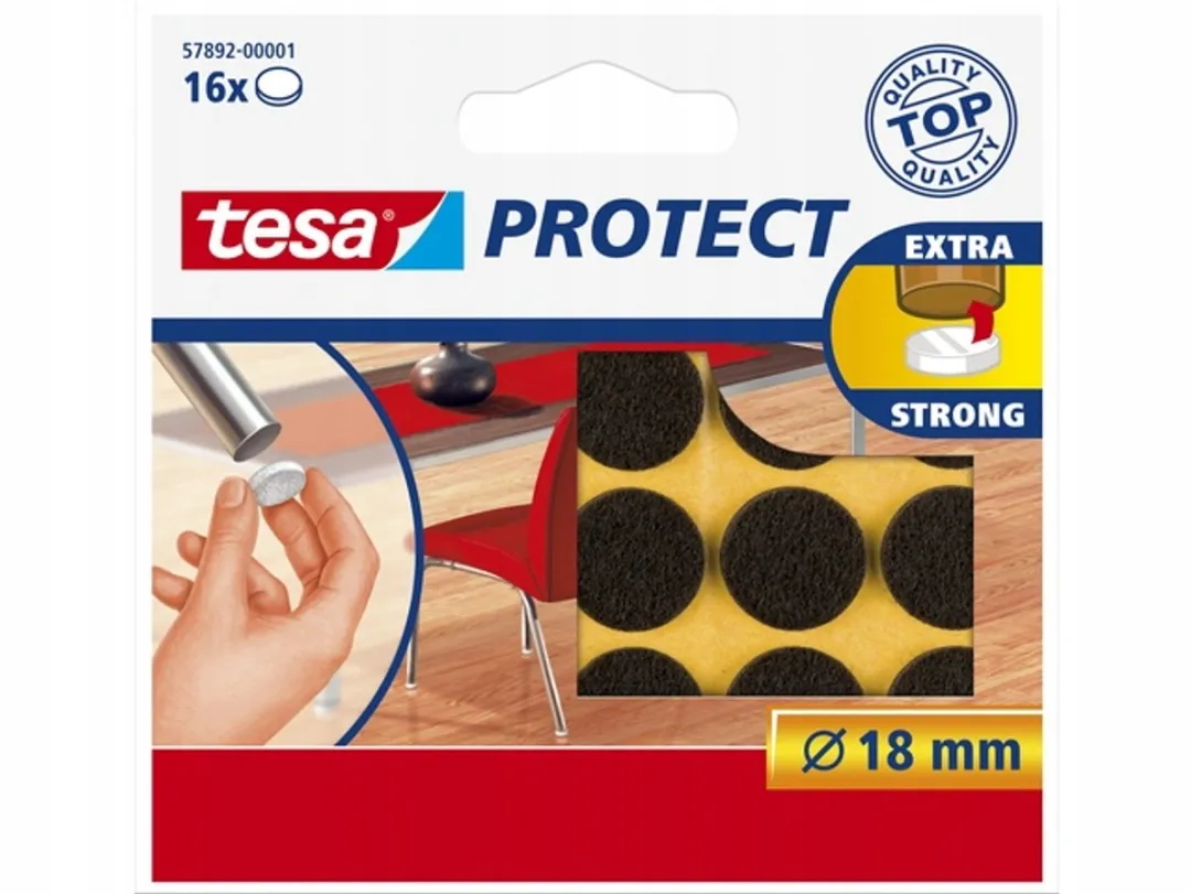 Tesa Protect Serie Filten Pads Ronde 18mm - 16 Stuks