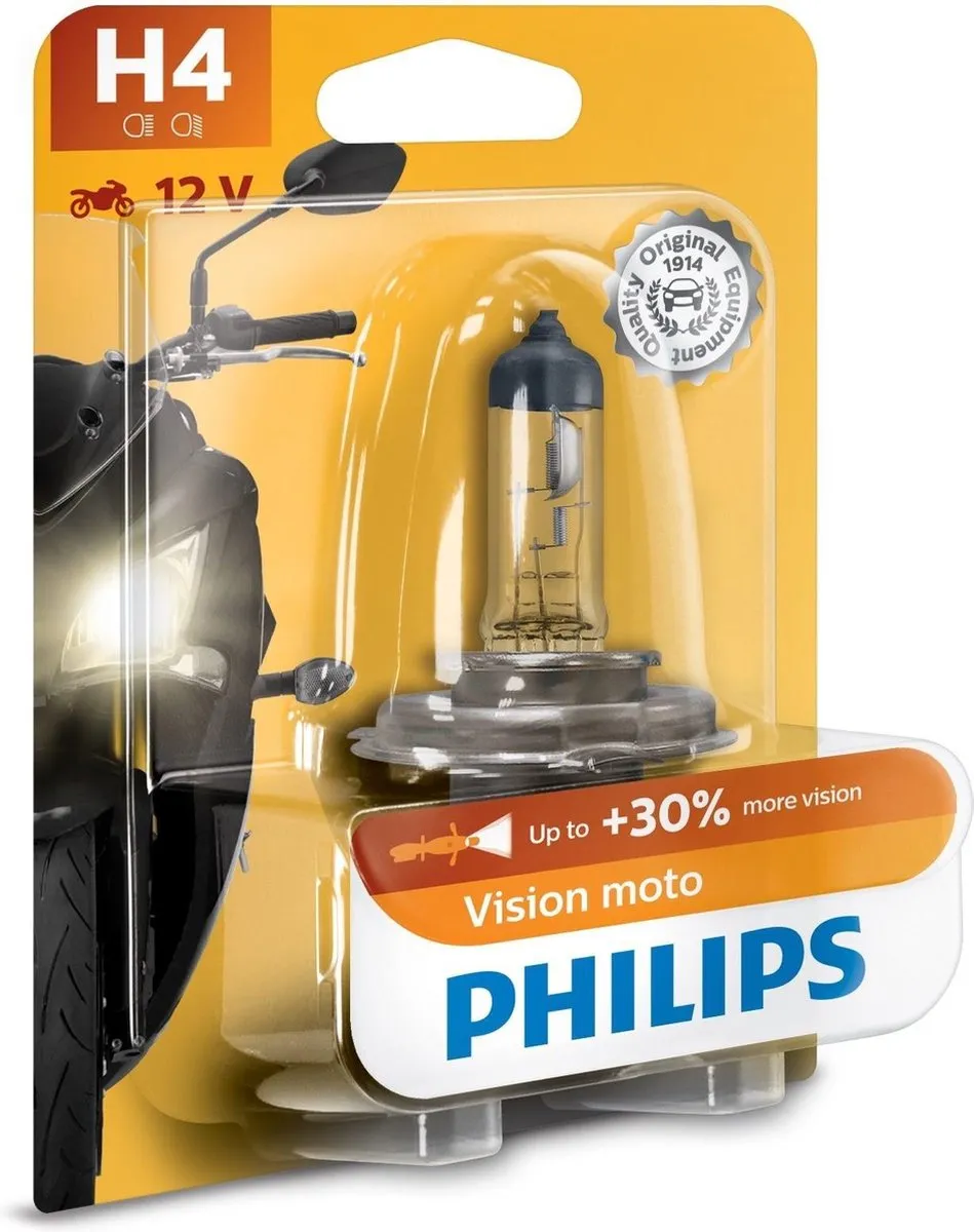 Philips Motorlamp H4 Vision Moto 12V/60W Wit