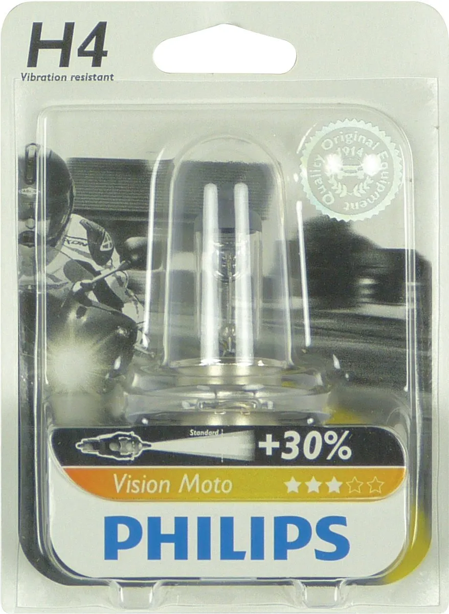 Philips Motorlamp H4 Vision Moto 12V/60W Wit