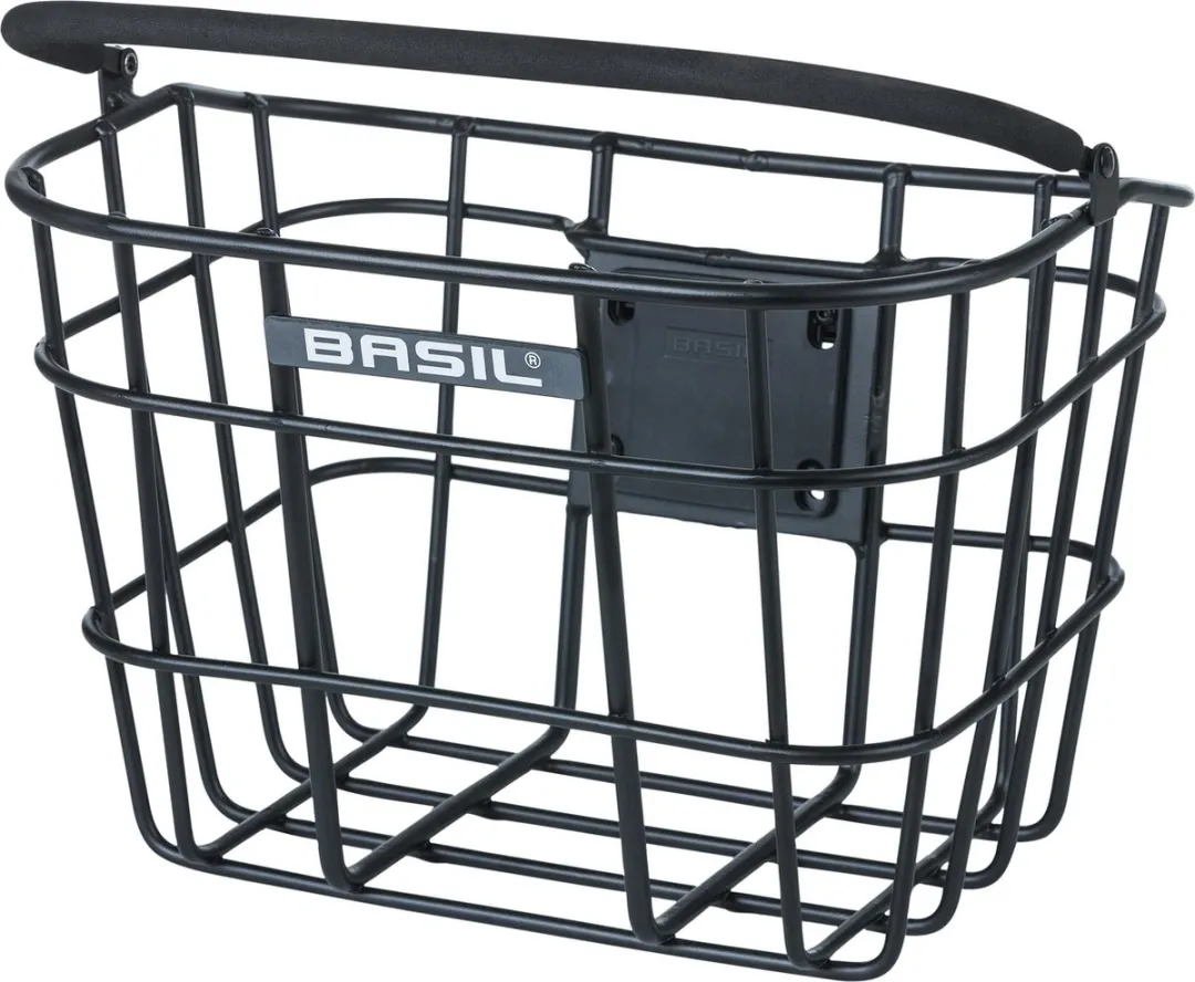 Basil Bremen Alu Fietsmand Voor - 13L - Matzwart