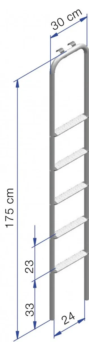 Thule Ladder Single 5 Treden - Zwart - afbeelding 3 van 4