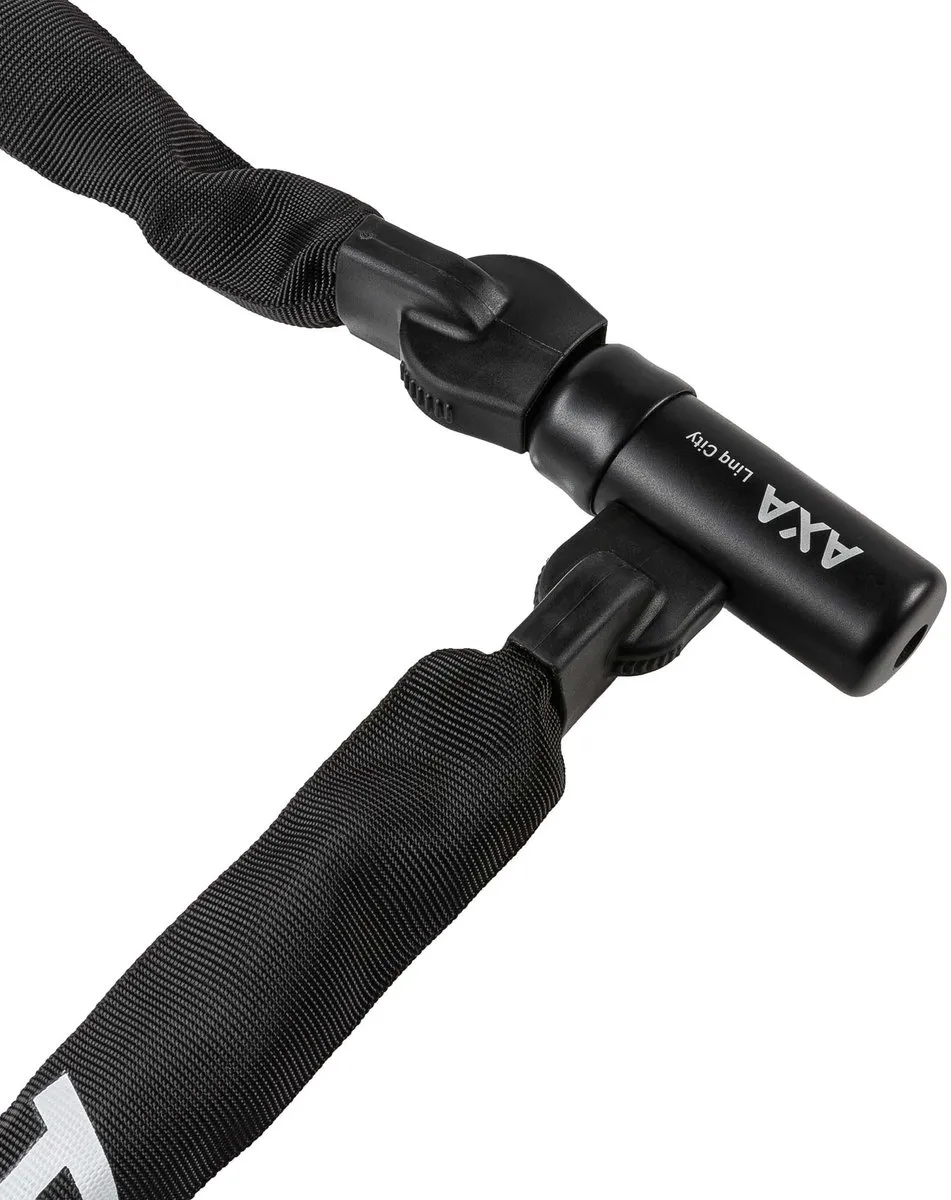 AXA Linq City 180 Kettingslot 180cm - 7mm Gehard Staal - Zwart
