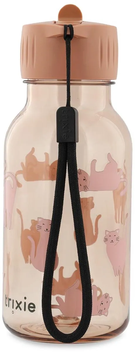 Trixie Drinkfles Charming Cat 350ml - Roze