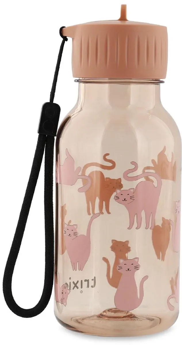 Trixie Drinkfles Charming Cat 350ml - Roze