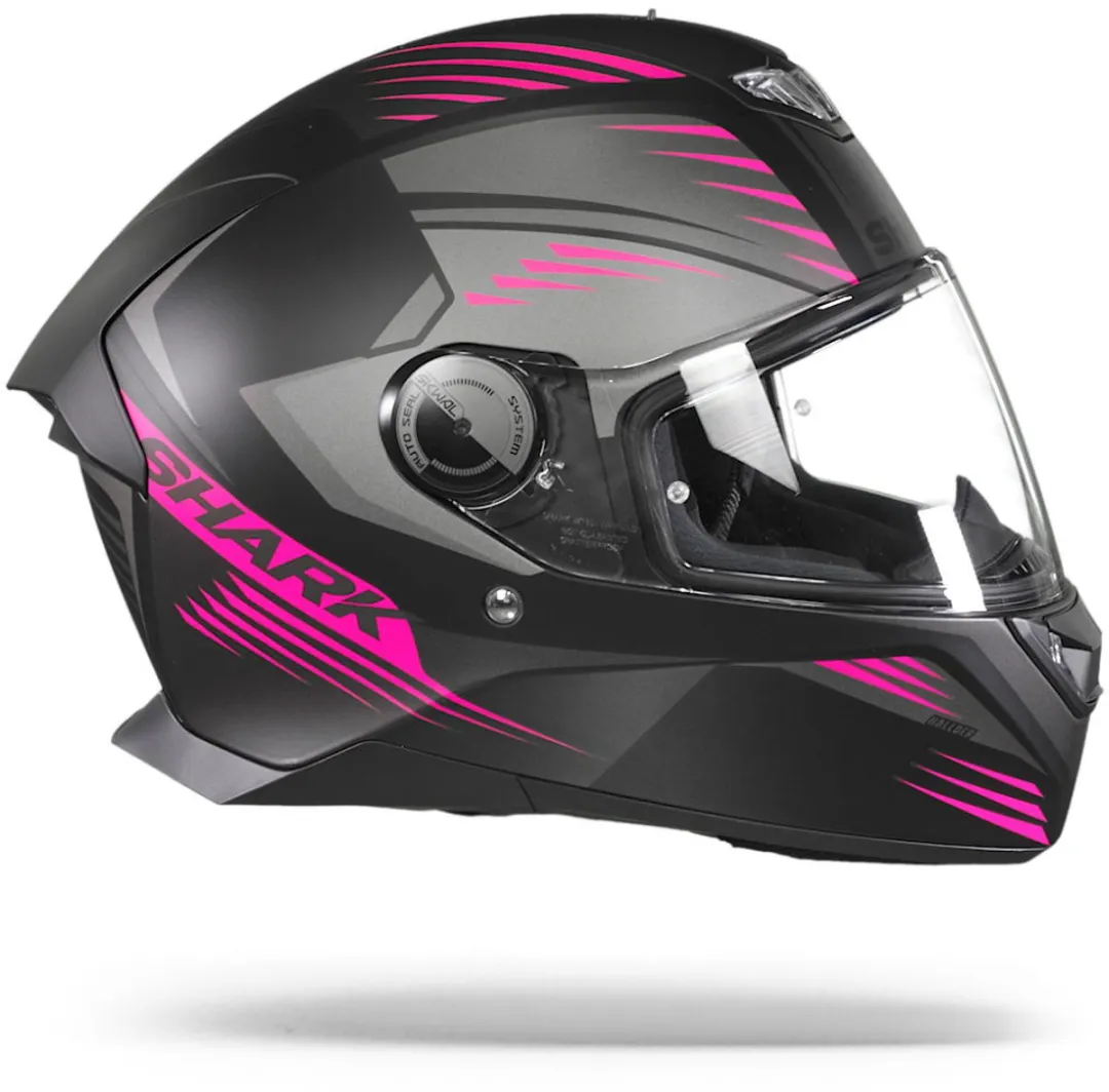 Shark Skwal 2 Hallder Motorhelm - Mat Zwart Antraciet Purple XS