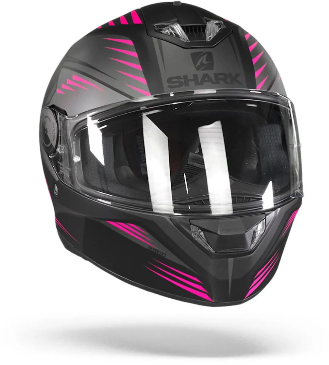 Shark Skwal 2 Hallder Motorhelm - Mat Zwart Antraciet Purple XS