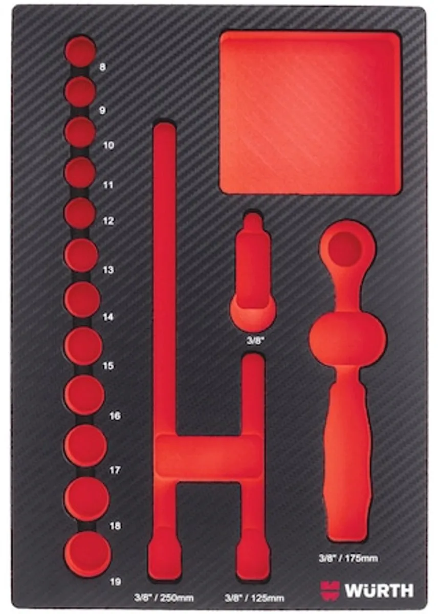 Würth Systeeminlay 4.4.1 Dopsleutel 3/8" - 1 Stuk