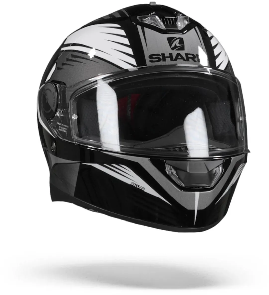 Shark Skwal 2.2 Hallder Motorhelm - S - Zwart/Wit