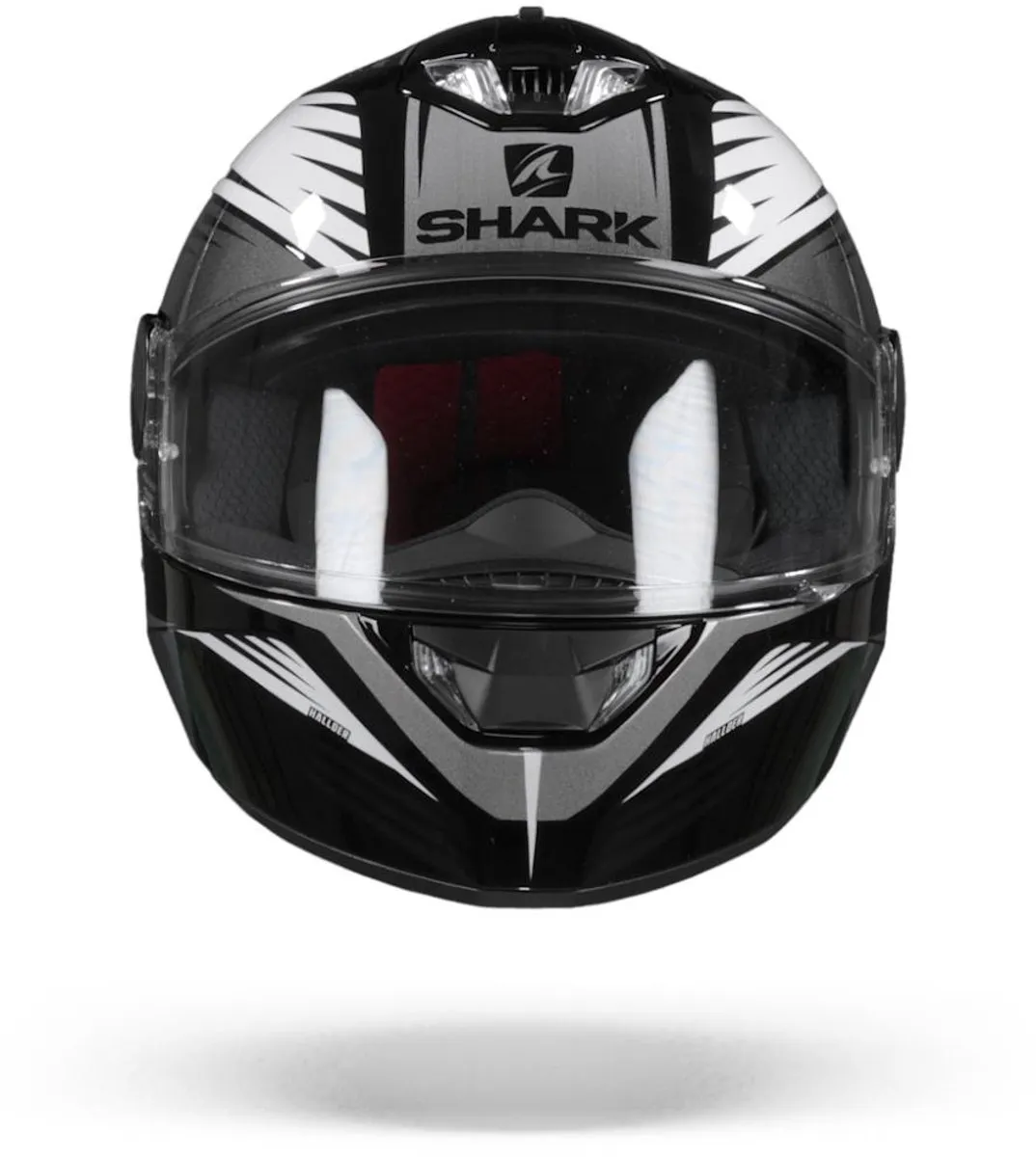 Shark Skwal 2.2 Hallder Motorhelm - S - Zwart/Wit