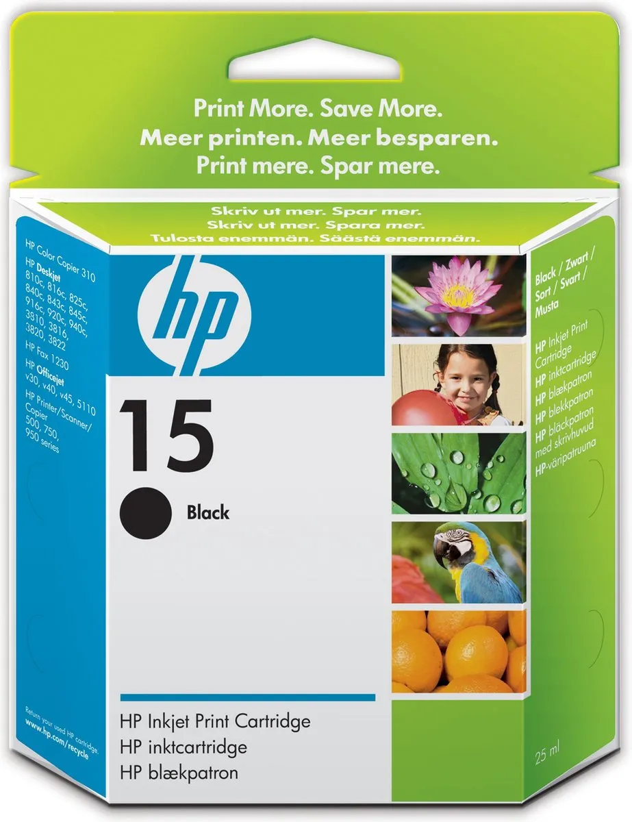 HP C6615DE Inktcartridge Zwart