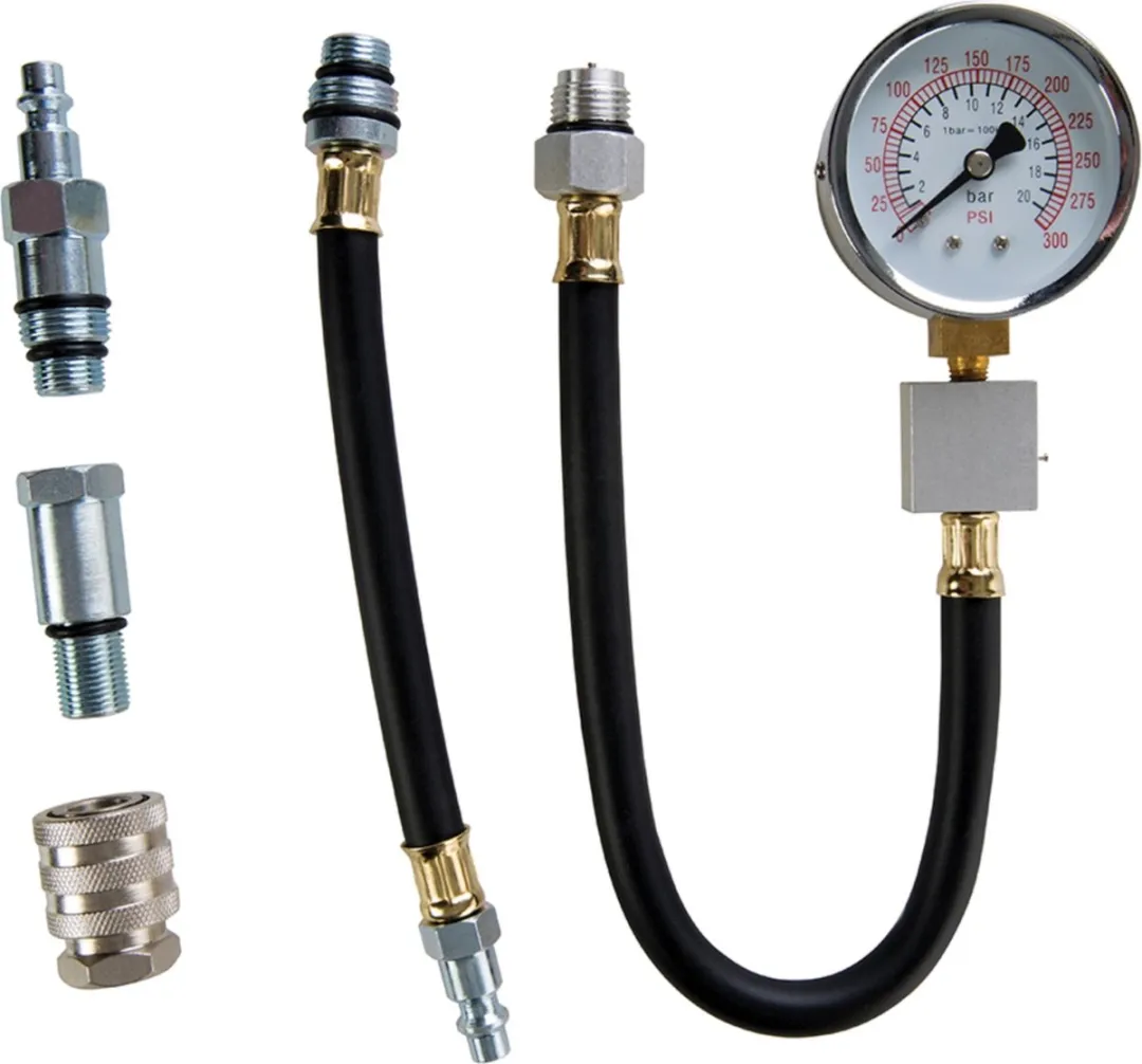 Silverline Compressietestmotor - 5-delig 20 bar - Zwart - afbeelding 6 van 6