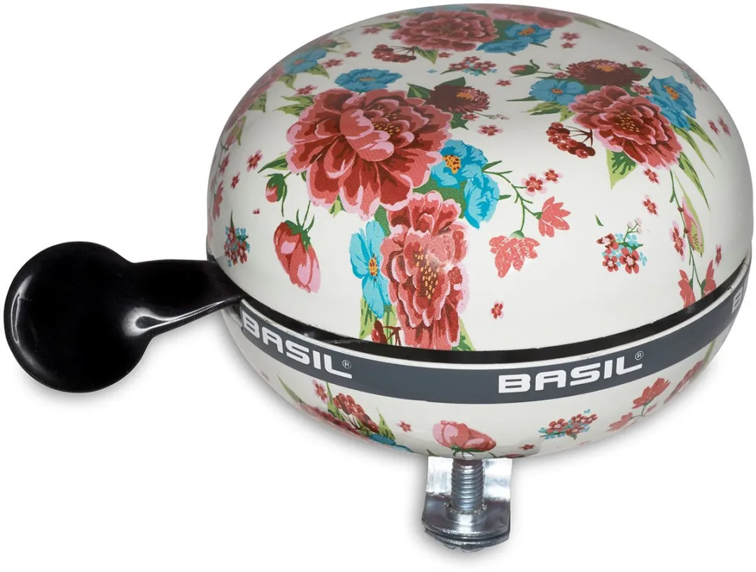Basil Big Bell Bloom Fietsbel 80mm - Wit