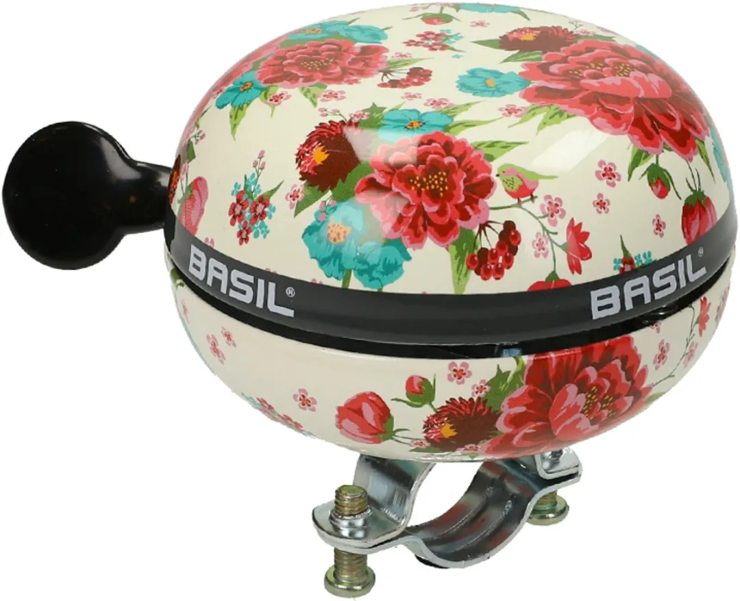 Basil Big Bell Bloom Fietsbel 80mm - Wit