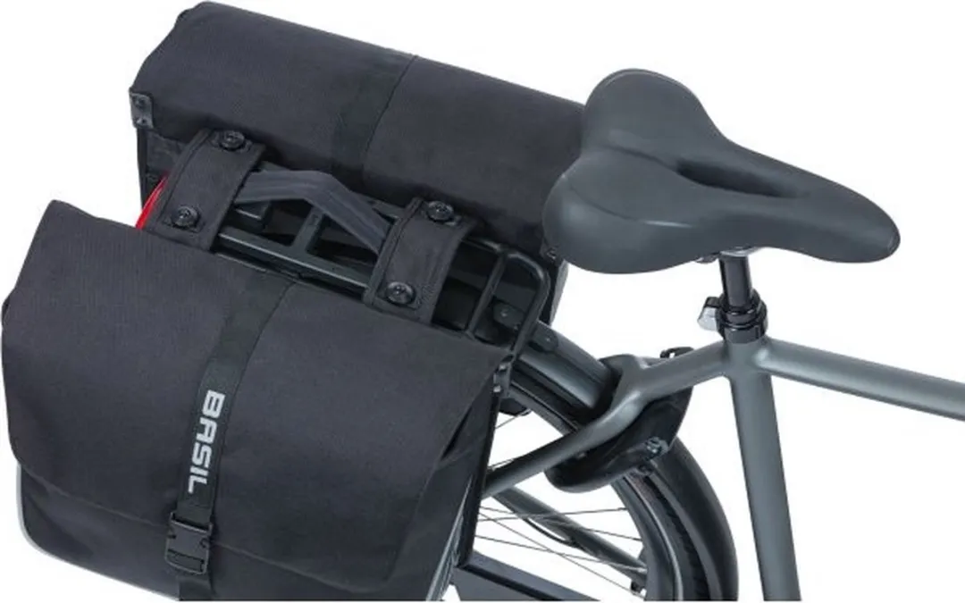 Basil Forte Dubbele Fietstas MIK 35L - Zwart - afbeelding 6 van 6