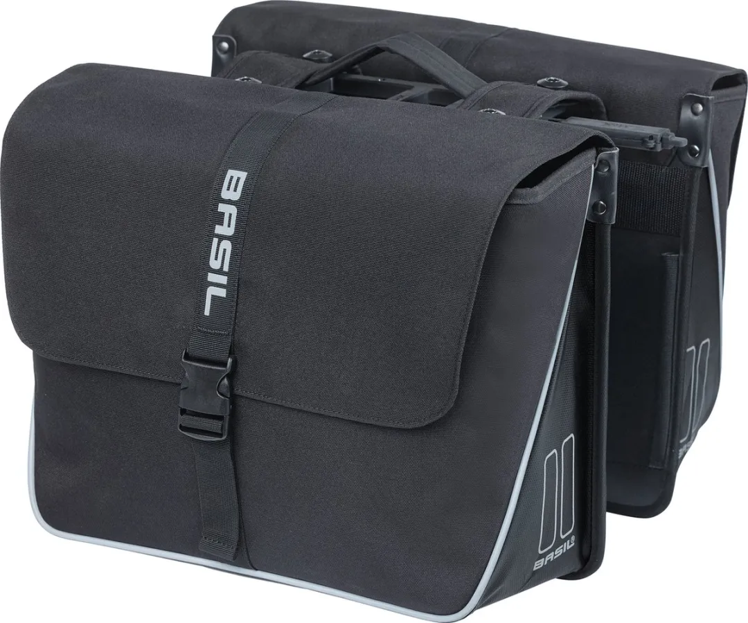 Basil Forte Dubbele Fietstas MIK 35L - Zwart