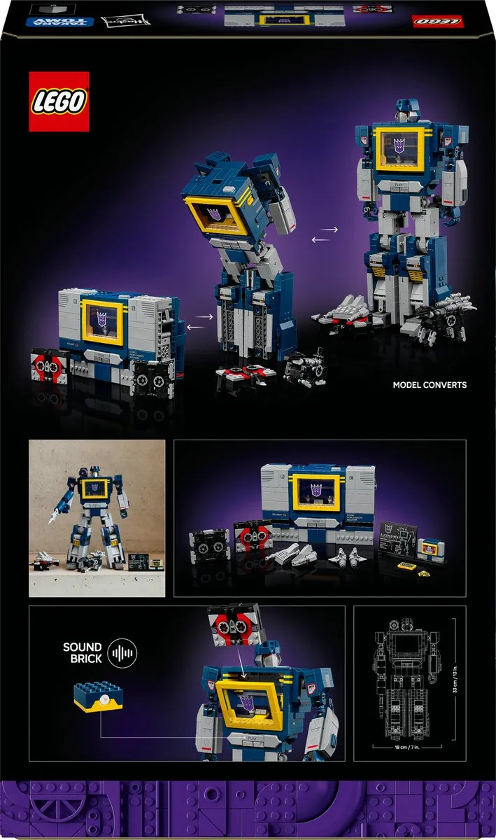 LEGO Icons Transformers Soundwave 10358 - 1505 Stukken - Multicolor