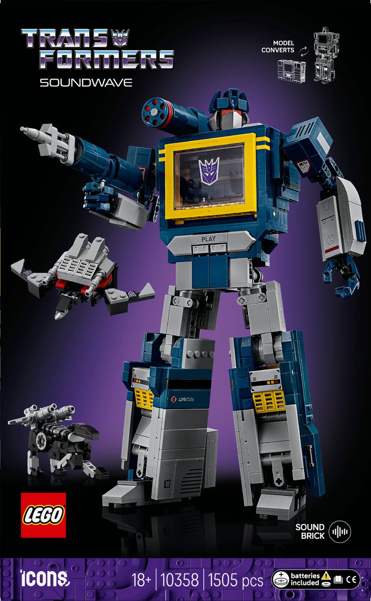 LEGO® Icons Transformers: Soundwave - Lego Transformers collectie - 10358