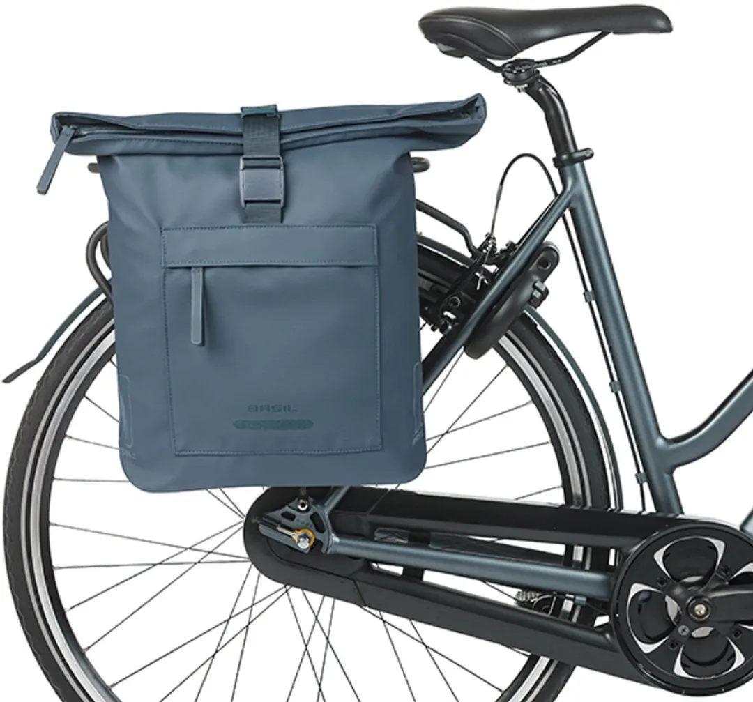 Basil Brooklyn Dubbele Fietstas 41L - Blauw
