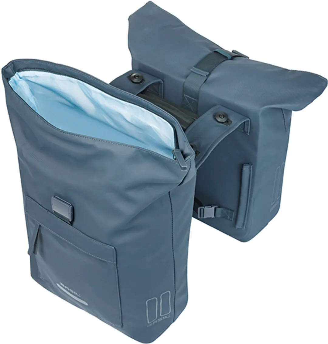 Basil Brooklyn Dubbele Fietstas 41L - Blauw