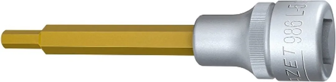 Hazet Bitdop Inbus 1/2" 5mm - Goud/Zilver