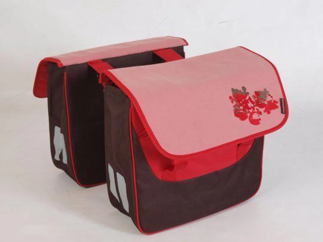 Basil Prima Vista Dubbele Fietstas 31L - Roze