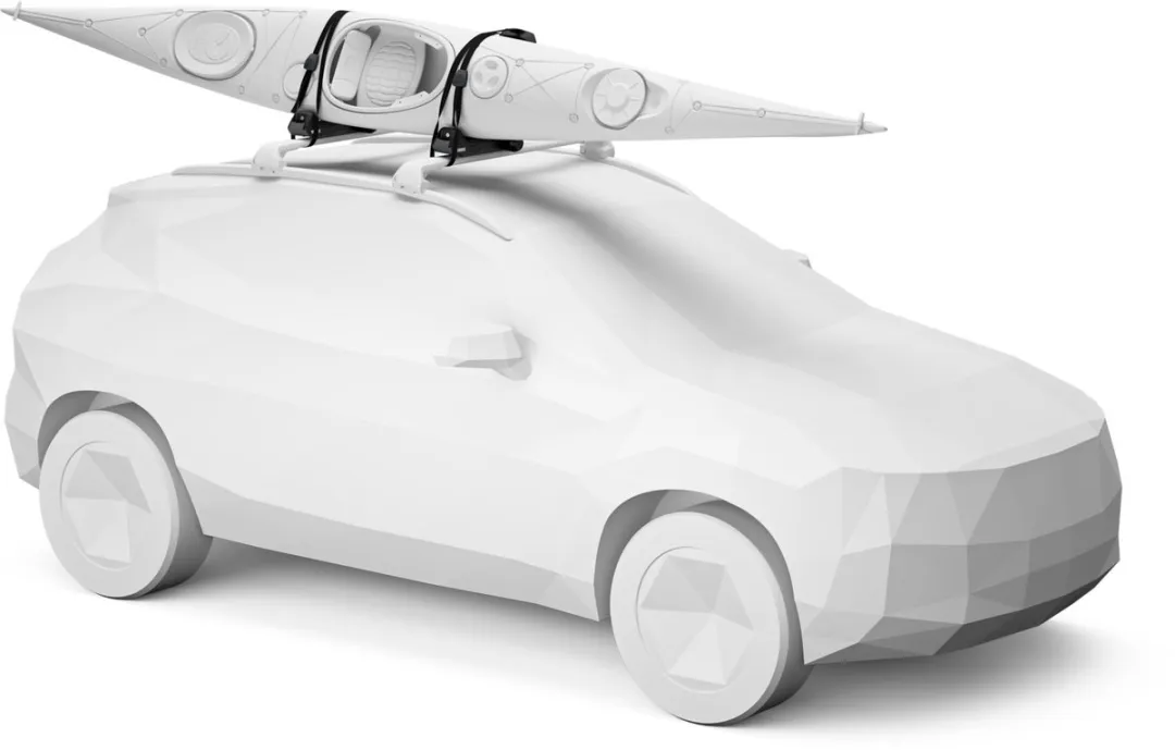 Thule Hull-A-Port Aero Kajakdrager - Zwart