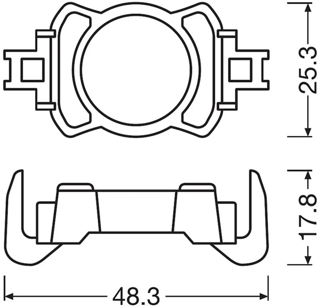 Osram H7 Ledriving Adapter Set 64210DA10 - 2 Stuks