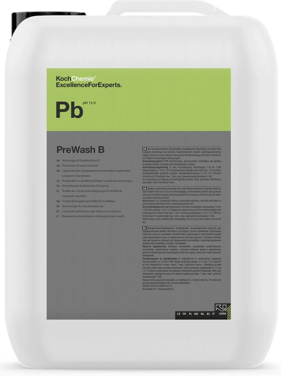Koch Chemie PreWash B Voorreiniger 10L