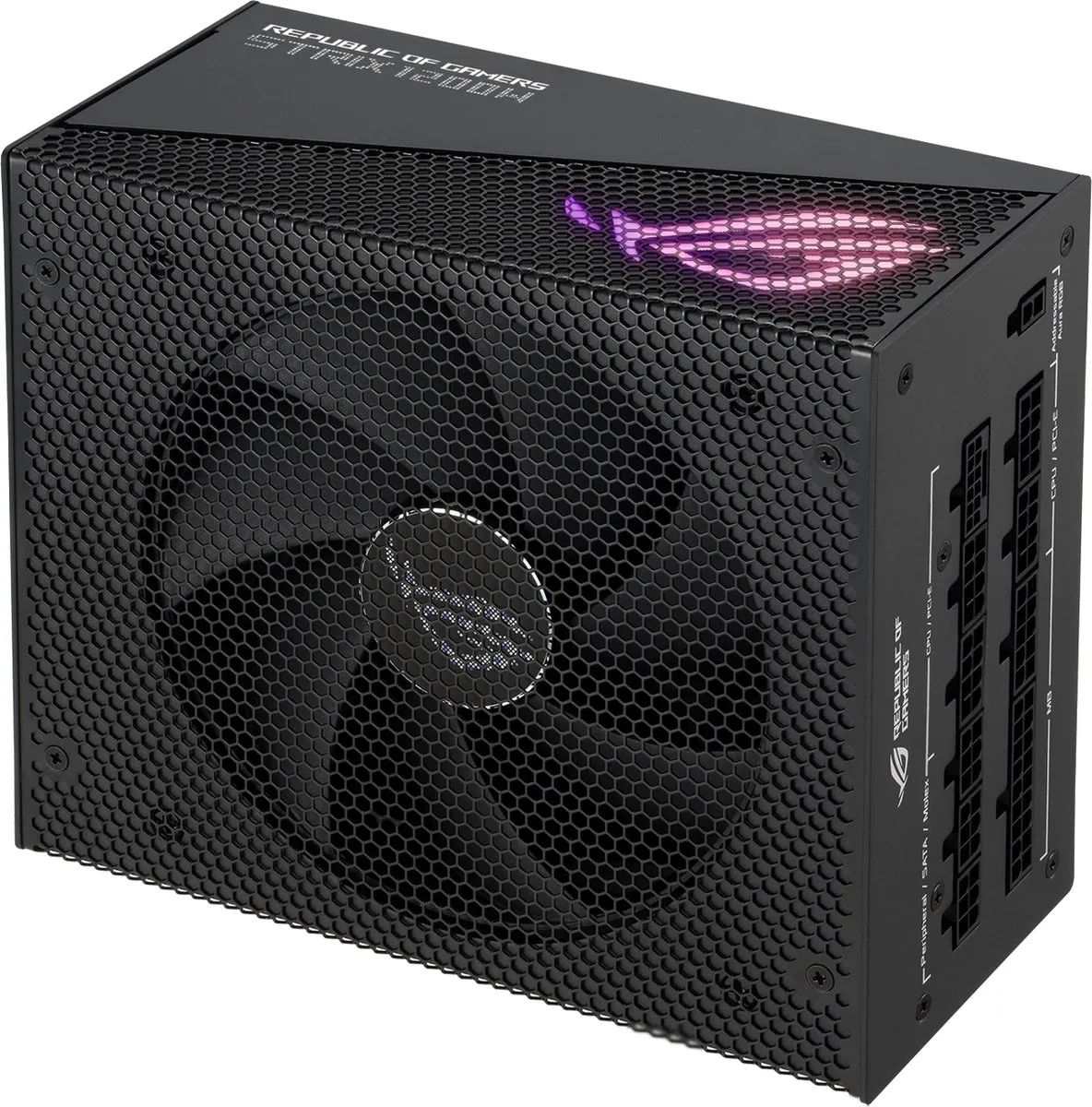 ASUS ROG STRIX 1200W Gold Aura Edition Voeding - 1200W - Zwart