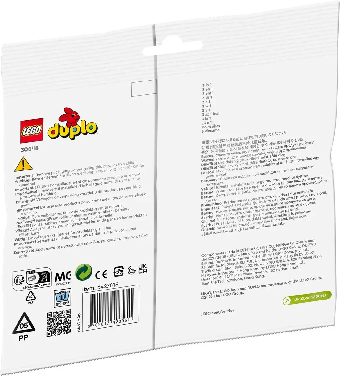 LEGO DUPLO Walvis 30648 - 9 Stukken
