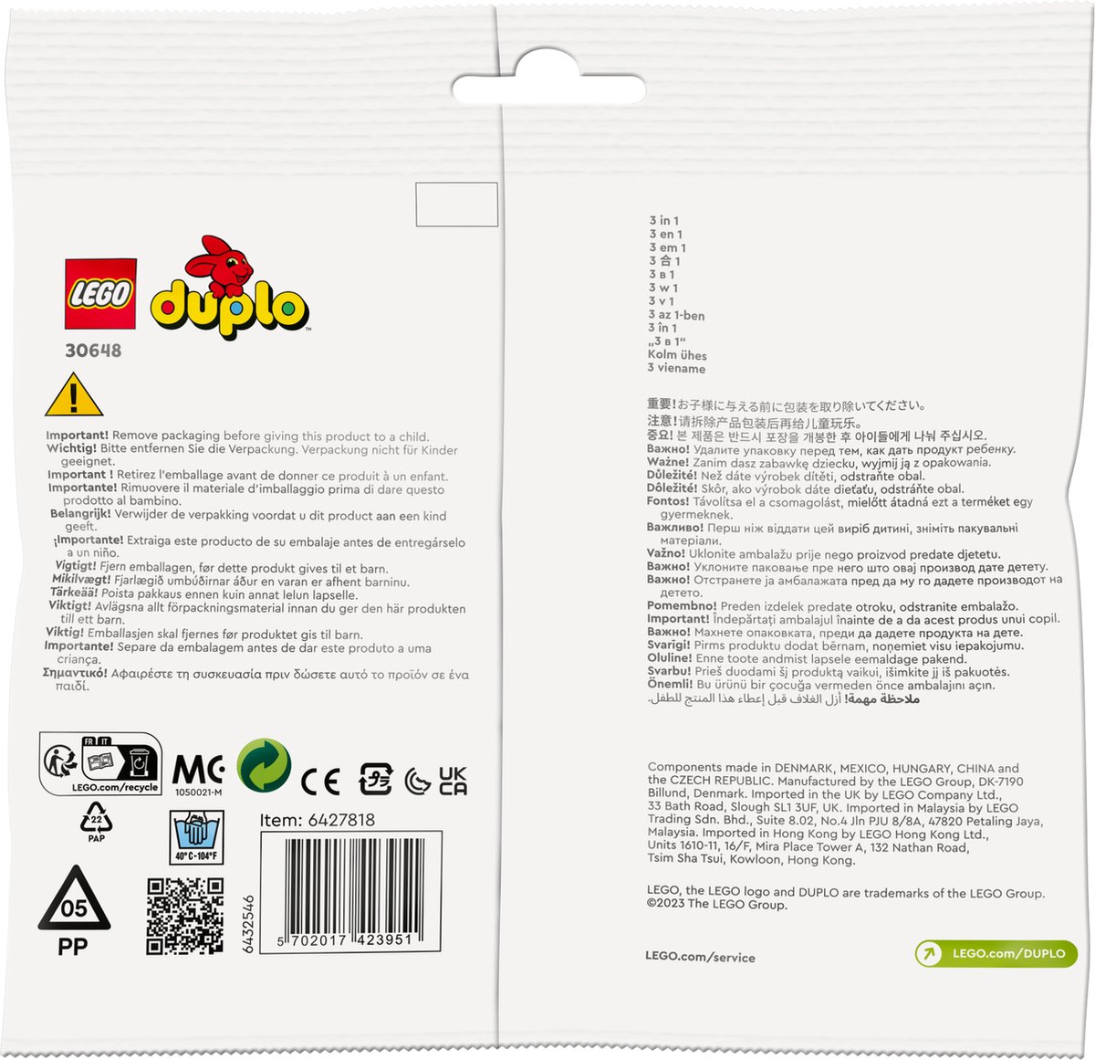 LEGO DUPLO Walvis - 30648