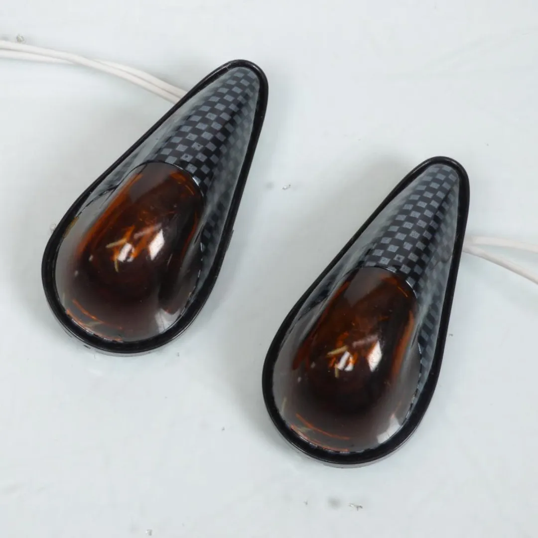 Dolce & Gabbana Clignotant Goute d'Eau Carbone - Motorfiets/Scooter - Oranje Rook