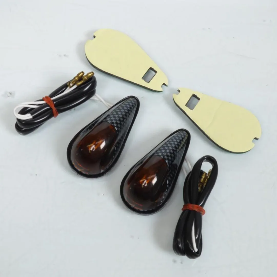 Dolce & Gabbana Clignotant Goute d'Eau Carbone - Motorfiets/Scooter - Oranje Rook