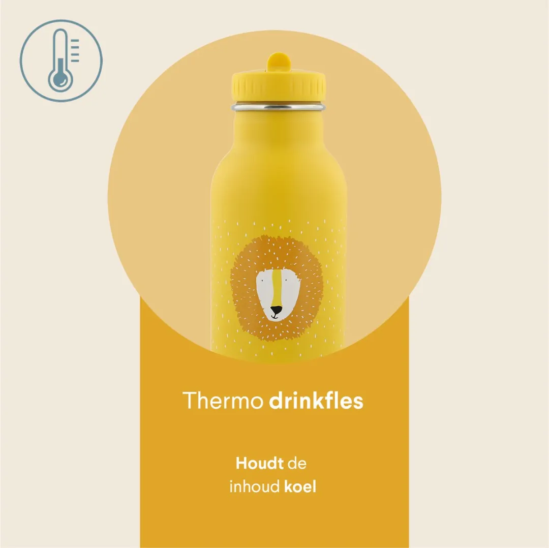 Trixie Mr. Lion Thermos Drinkfles 350ml - Geel - afbeelding 4 van 6