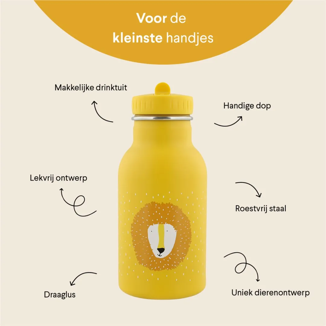 Trixie Mr. Lion Thermos Drinkfles 350ml - Geel - afbeelding 6 van 6