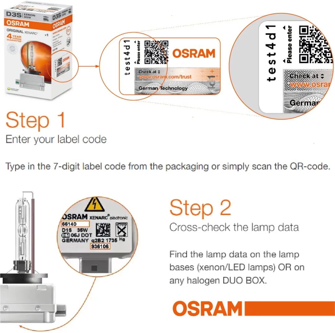 Osram Xenarc Original D3S HID Lampen - 4500K - 2 Stuks