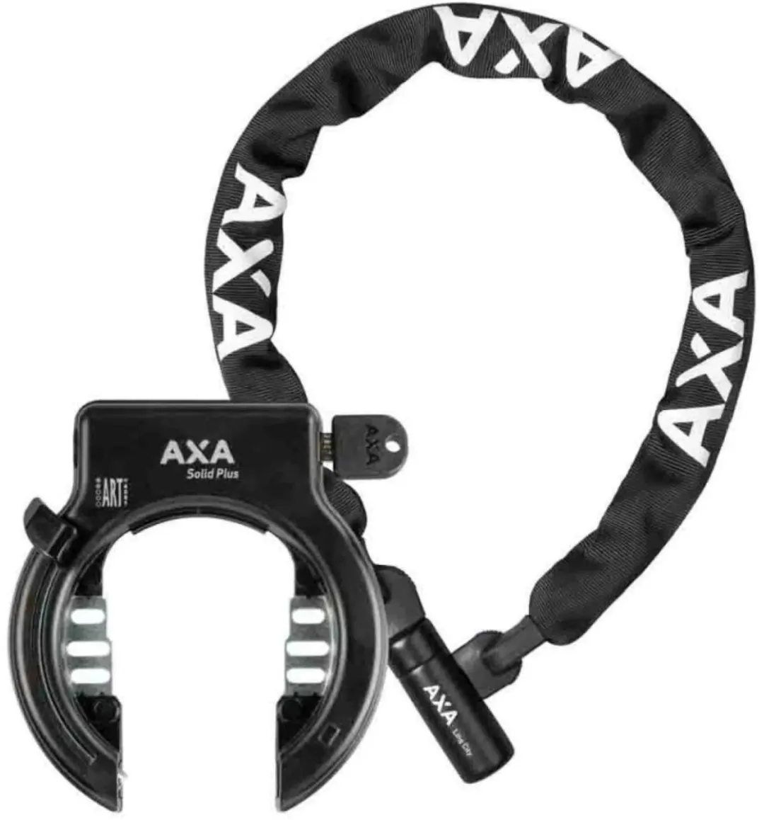 AXA Solid Plus Set met Linq City Ketting 100cm