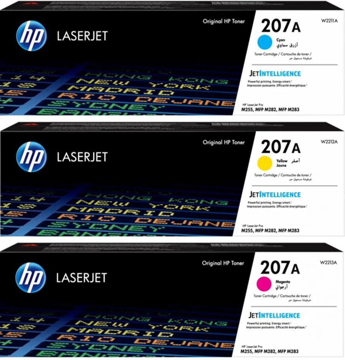 HP 207A Tonercartridge Rainbowkit CMY