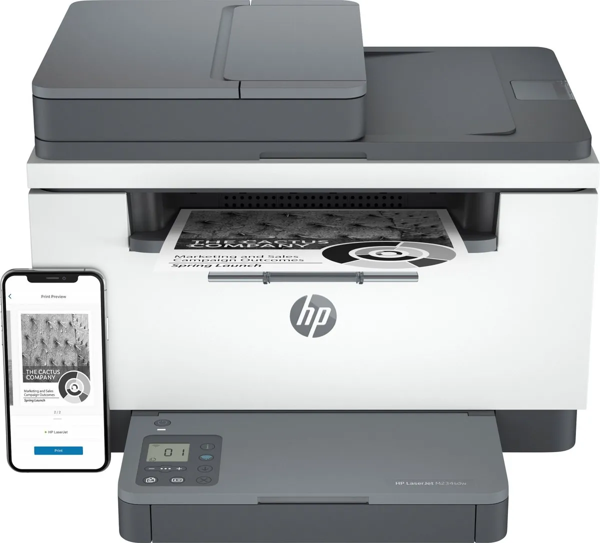 HP LaserJet MFP M234sdn - 150 Vel - Zwart/Wit - afbeelding 3 van 6